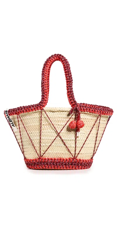 ALEMAIS LALO MACRAME CORD MAXI BASKET TOTE MULTI