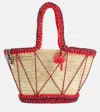 Alemais Lalo Macrame Cord Maxi Basket Tote Multi In Beige
