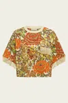 Alemais Lana Cropped Tee Multi In Multi