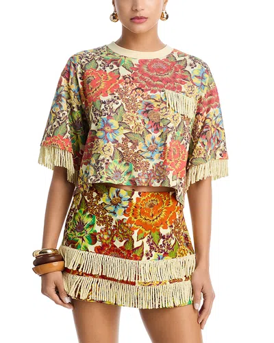 Alemais Lana Cropped Tee In Multi