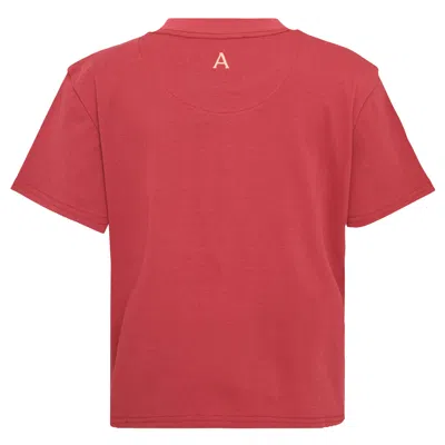 Alemais Laurence Chenille Fitted Tee In Red