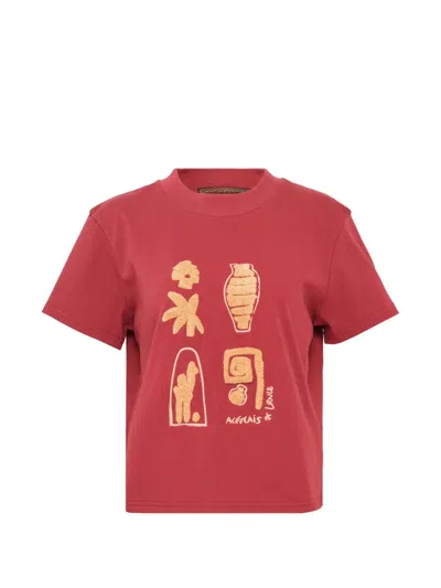 Alemais Laurence T-shirt In Red