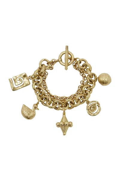 Alemais Le Jardin Collector Bracelet In Orange