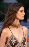 Alemais Le Jardin Heart Chain Collar