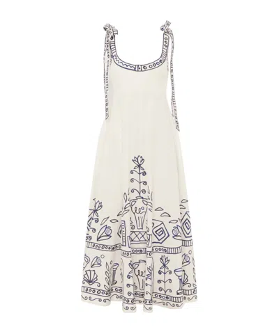 Alemais Leela Midi Dress In White