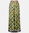 Alemais Womens  Liana Printed Silk Palazzo Trousers In Multi