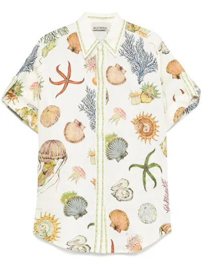 Alemais Light Beige Sea-themed Shirt