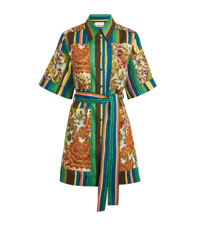 Alemais Charlie Floral-print Mini Dress In Multi