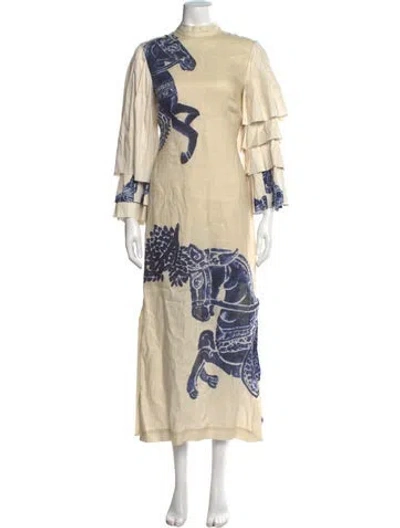 Pre-owned Alemais Linen Long Dress