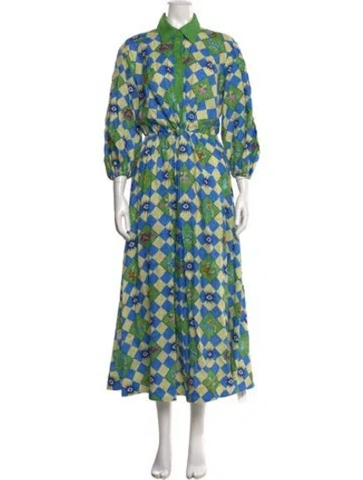 Pre-owned Alemais Linen Long Dress In Multi