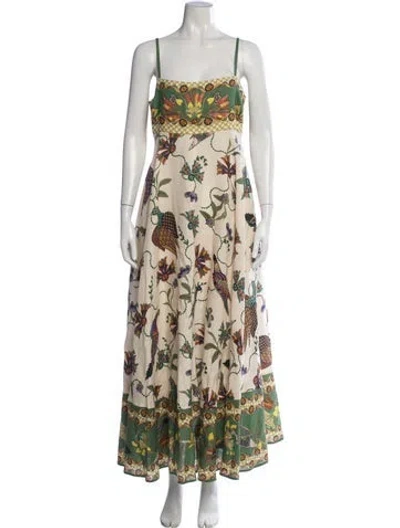 Pre-owned Alemais Linen Long Dress In Neutrals