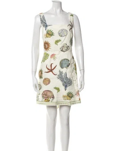 Pre-owned Alemais Linen Mini Dress In Multi