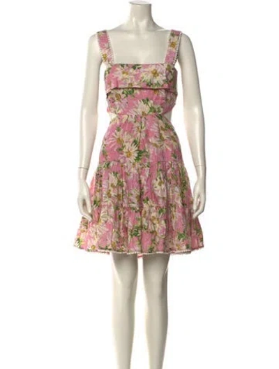 Pre-owned Alemais Linen Mini Dress In Multi