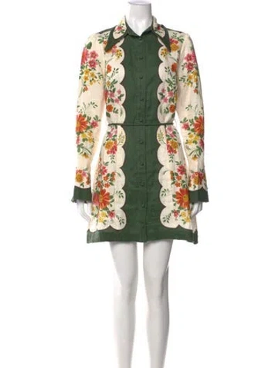 Pre-owned Alemais Linen Mini Dress In Neutral