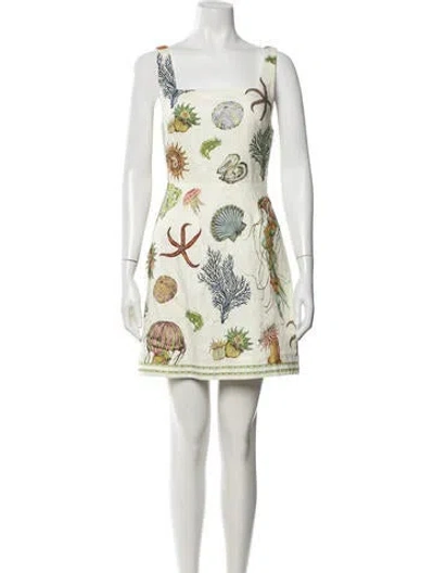 Pre-owned Alemais Linen Mini Dress W/ Tags In Green