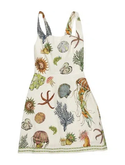 Pre-owned Alemais Linen Mini Dress W/ Tags In Multicolor