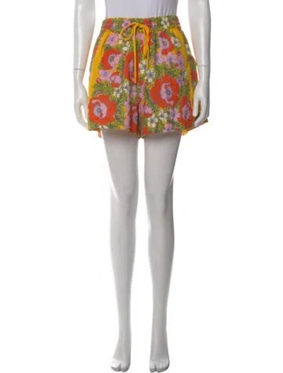 Pre-owned Alemais Linen Mini Shorts In Pink