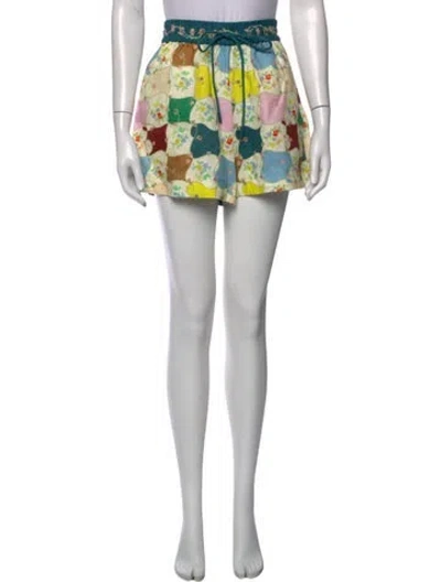 Pre-owned Alemais Linen Mini Shorts In Pink
