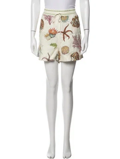 Pre-owned Alemais Linen Mini Shorts W/ Tags In Neutrals