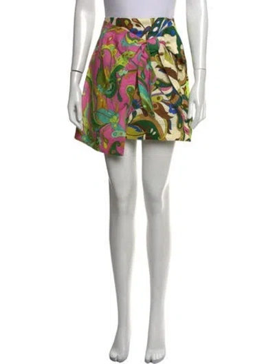 Pre-owned Alemais Linen Mini Skirt In Neutrals