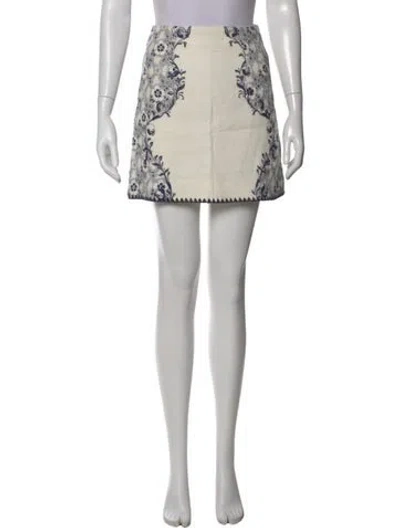 Pre-owned Alemais Linen Mini Skirt In Pink