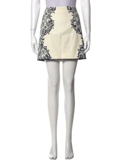 Pre-owned Alemais Linen Mini Skirt In Pink