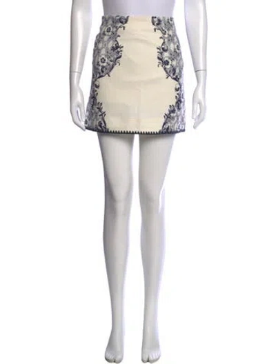 Pre-owned Alemais Linen Mini Skirt W/ Tags In Neutrals