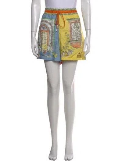 Pre-owned Alemais Linen Shorts In Pink