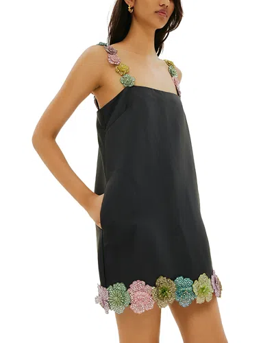 Alemais Lolita Embellished Mini Dress In Black