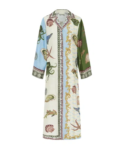 Alemais Long Sleeve Dress In Green