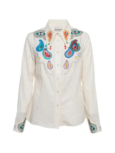 Pre-owned Alemais Long-sleeve Shirt In Neutral