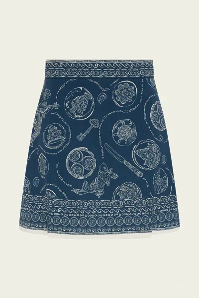 Alemais Lucky Mini Skirt In Blue