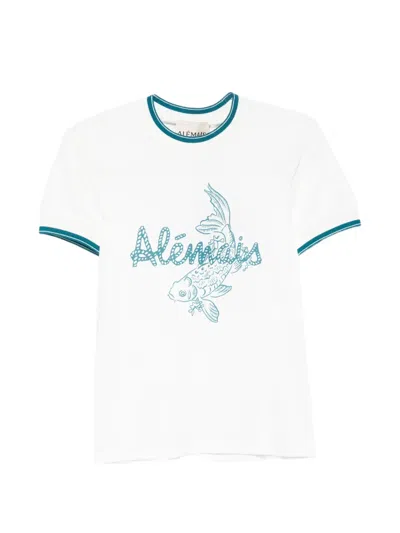 Alemais Lucky Raglan-sleeve T-shirt In White