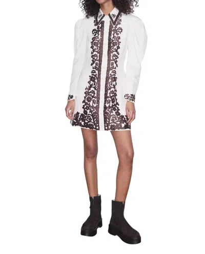 Alemais Lucy Mini Dress In Cream In White