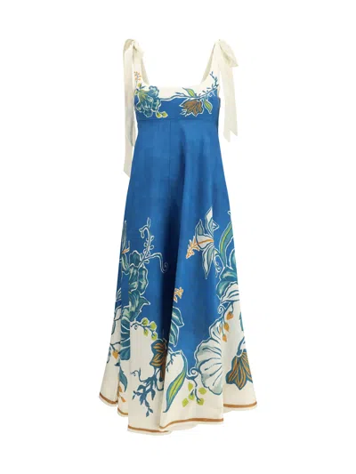 Alemais Luda Ballet Midi Sundress In Multi