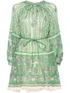Alemais Lula Mini Dress In Green