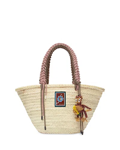 Alemais Macrame Maxi Basket Bag In Neutral
