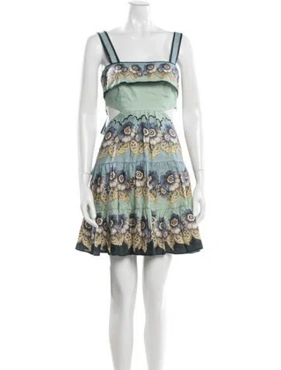 Pre-owned Alemais Madalena Mini Dress W/ Tags In Blue