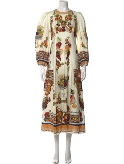 Pre-owned Alemais Marcado Long Dress W/ Tags In Neutral