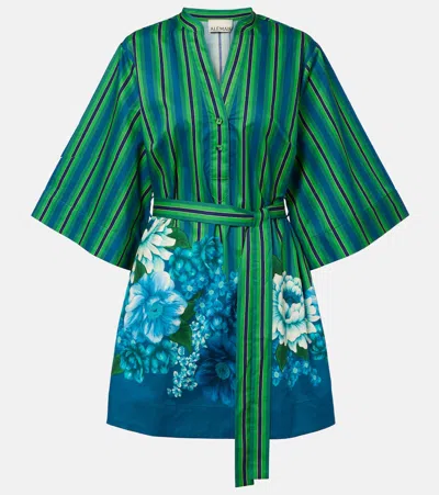 Alemais Organic Cotton Margo Tunic Midi Dress In Green