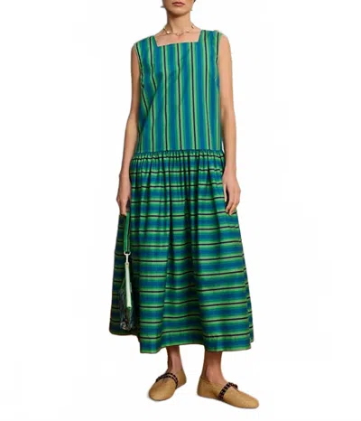 Alemais Margo Midi Dress In Multicolor In Green