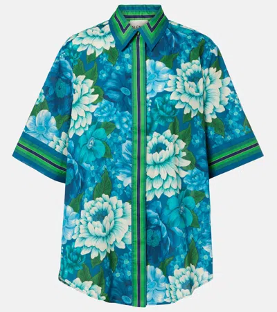 Alemais Alémais Margo Oversized Printed Cotton Shirt In Multi