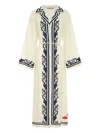 Alemais Marine Embroidered Maxi Dress In Neutral