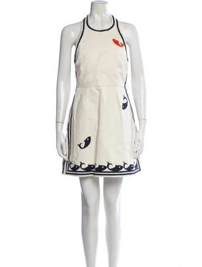 Pre-owned Alemais Marine Mini Dress In Neutrals