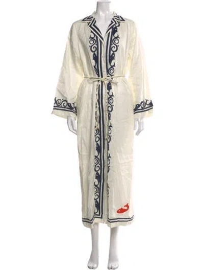 Pre-owned Alemais Marine Shirt Dress Long Dress In Neutral