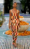 Alemais Marjorelle Embellished Linen-silk Midi Dress In Multi
