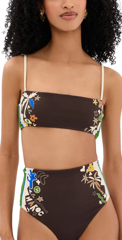 Alemais Maroc Bandeau Bikini Top Multi