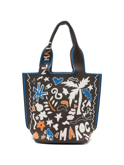 Alemais Maroc Graphic-print Tote Bag In Multi