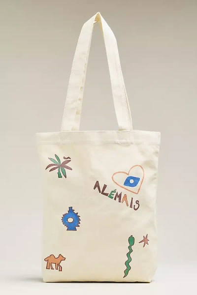 Alemais Maroc Library Tote In White