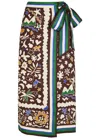 Alemais Maroc Printed Linen Midi Wrap Skirt In Multi